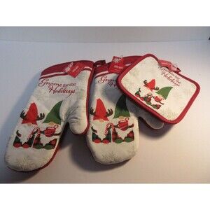 Christmas Gnomes 4 Pc kitchen set